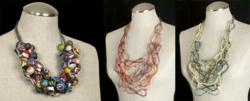 Recycled Plastic Statement Necklaces Handcrafted Jewelry By Jenne Rayburn